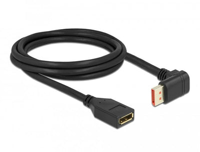 Delock Alargador DisplayPort Male 90° Hacia Abajo Ángulo a Female 8K 60 HZ 2M — image 1