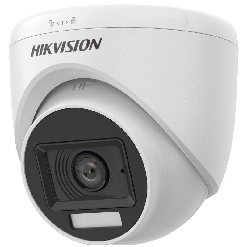 Hikvision DS-2CE76D0T-LPFS(2.8MM) Camera Turret Fixed Audio With Light Híbrida Smart 2MP