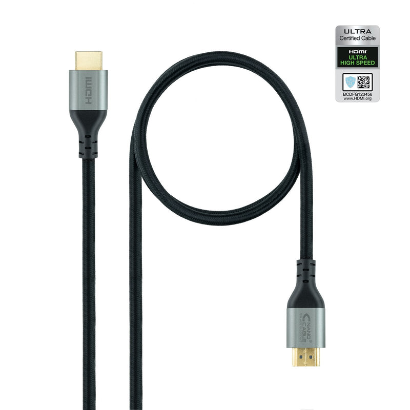 Nanocable HDMI Cable 2.1 Certificado Ultra Hs M-m 3M - Black