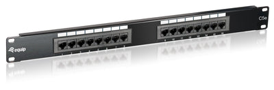 Equip Patchpanel 16x RJ45 CAT.5E 19 UTP 1HE Black — image 1