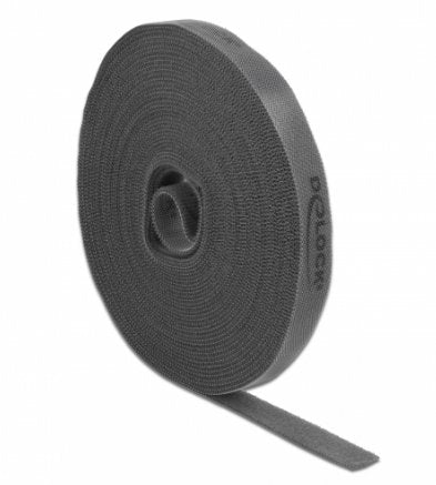 Tape Velcro a Roll L 10M X B 15MM Grey