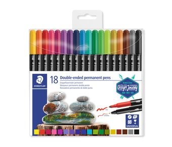 Staedtler Marker Permanente Double Punta Design Journey Colours -18U-