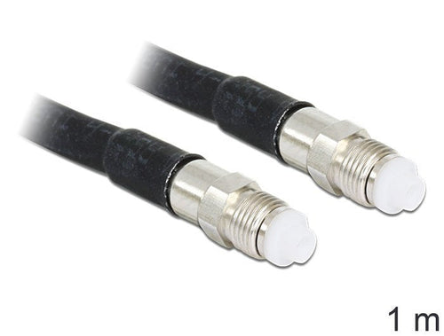 Delock Cable Antenna Fme Connector Female Fme Connector Female LMR195 1M — image 1