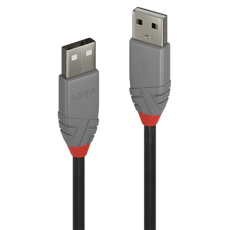 Lindy 36694 USB Cable 3M USB 2.0 USB a Black Grey