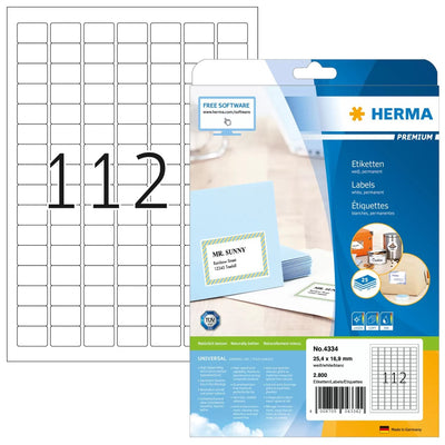 Herma Labels 4334 White 25,4 X 16,9MM — image 1