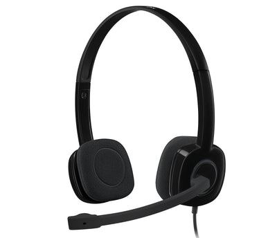 Logitech Headphones With Microphone H151 Black - 981-000589 — image 1