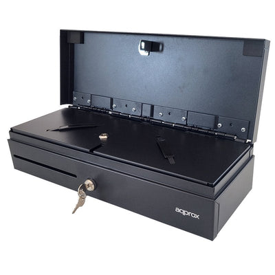 Approx Cash Drawer Electrico Compacto - 14 Compartimentos - Opening Manual And Automatica - Connection RJ11 -  — image 1