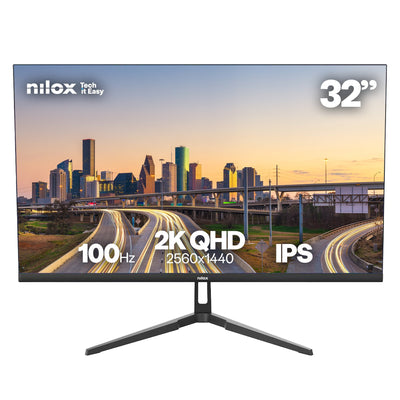 Nilox Monitor 32 IPS 100 HZ HDMI And DP Screen PC 81,3CM (32) 2560 X 1440 Pixels Quad HD LCD Black — image 1
