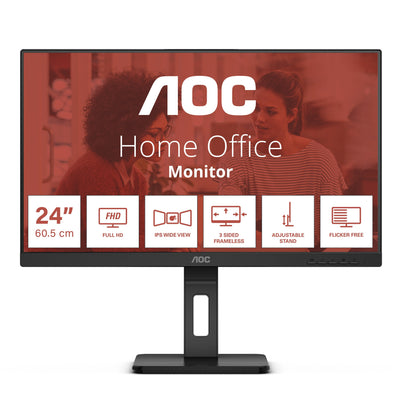 AOC Monitor 23,8 24E3QAF 16:09 Hdmi+dp VA Black Retail — image 1