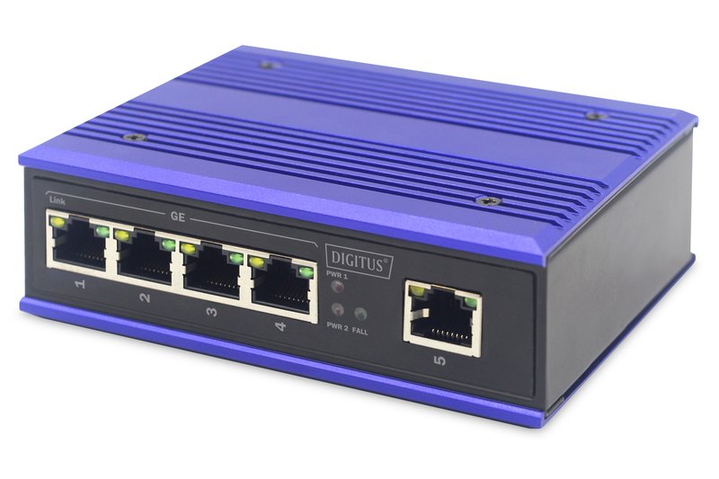 Digitus Switch Industrial 5 Ports Gigabit Rango Temperatura Extendido