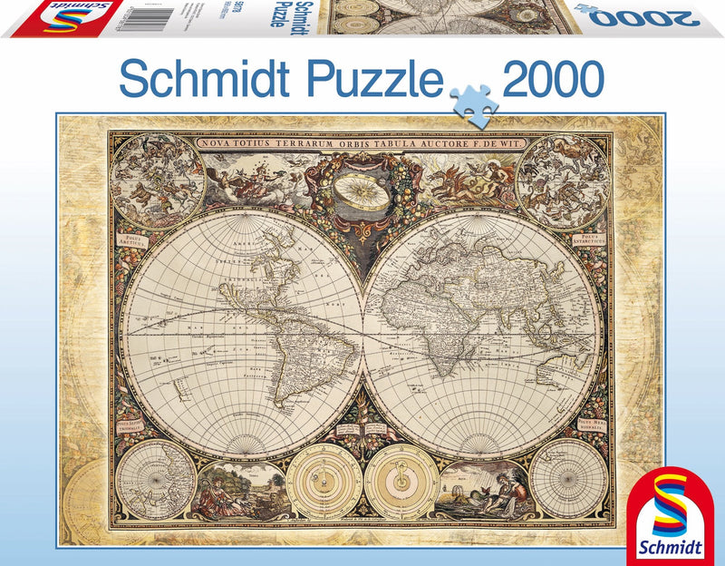Schmidt Spiele Puzzle Mapa Mundo Histórico 58178