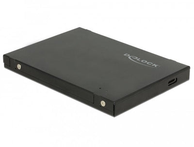 Delock 42609 Box External Hard Drive External Enclosure Unit Estado Sólido (SSD) Black M.2, Box Of Units Black — image 1