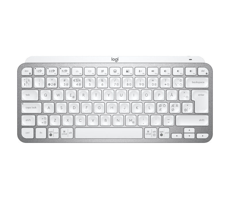 Logitech Teclado Nórdico Mx Keys Mini RF Inalámbrico + Bluetooth QWERTY Gris