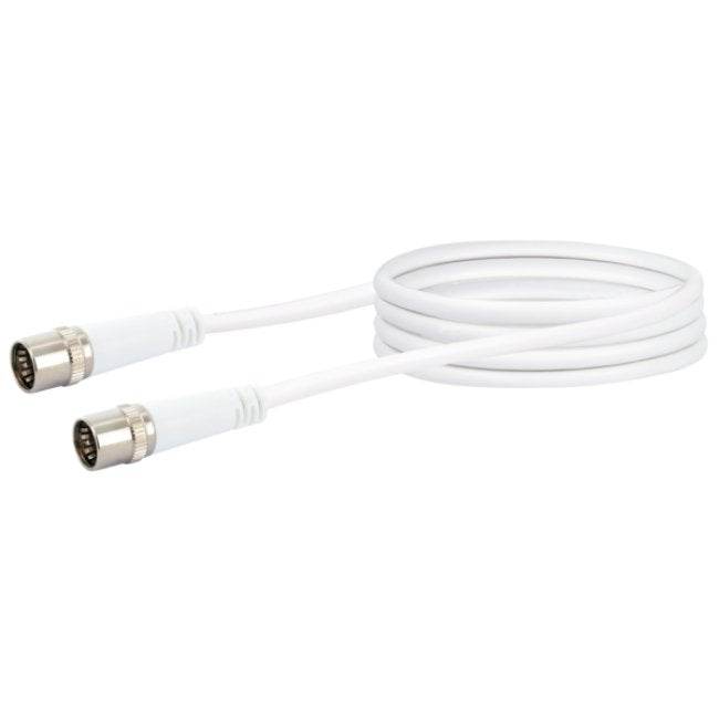 Schwaiger Cable Coaxial Clase a + 10 dB 1,5M White