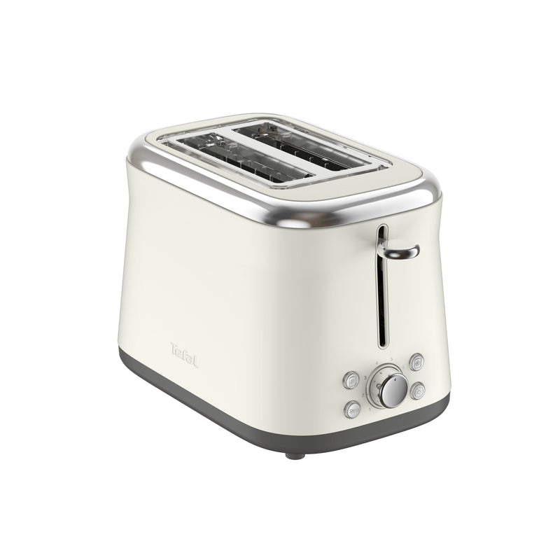 Tefal TT720AE0 Collection Retro Toaster, 850W, Beige