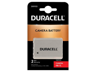 Duracell Digital Camera Battery 7.4V 1050MAH Replaces Canon NB-7L DR9933 — image 1
