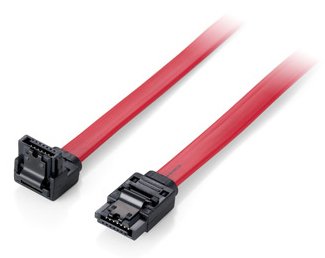 Equip Cable SATA III Acodado 0.5M With Clip Security 111902