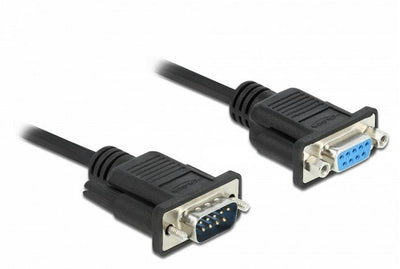 Delock Cable Serial RS-232 SUB-D9 Male a Female With 3M — image 1