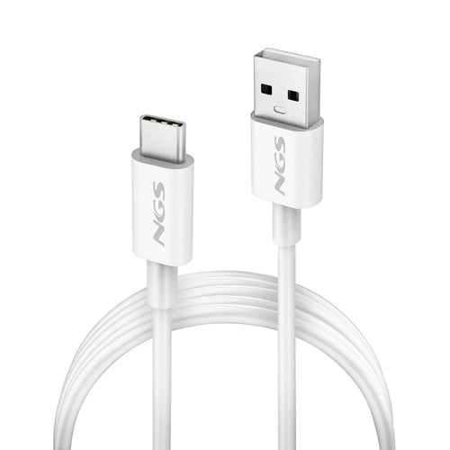 Ngs USB Cable 2.0 Zyro-ac USB Male USB Type-c Male Up To 15W 480Mbps 1M White — image 1