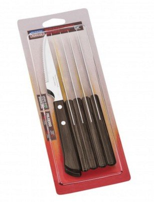 Tramontina Set Of Cuchillos Asado 6 Pieces Polywood Castañ Or — image 1
