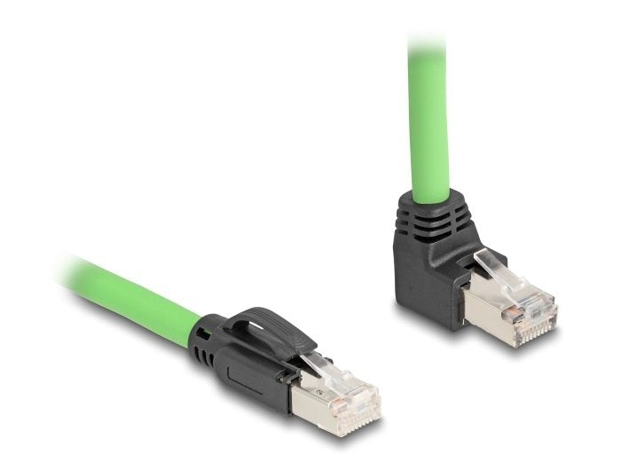 Delock RJ45 Network Cable CAT.6A Male a Male Oben Angular Sf/UTP