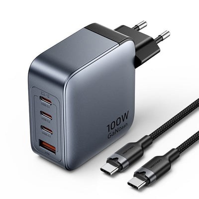 Vention Wall Charger GaN TZ-FETH0-EU 3x USB Type-c 1x USB 100W — image 1