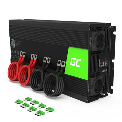 Green Cell Inversor Voltaje Automóvil ® 24V a 230V Sinusoide Puro 2000W — image 1