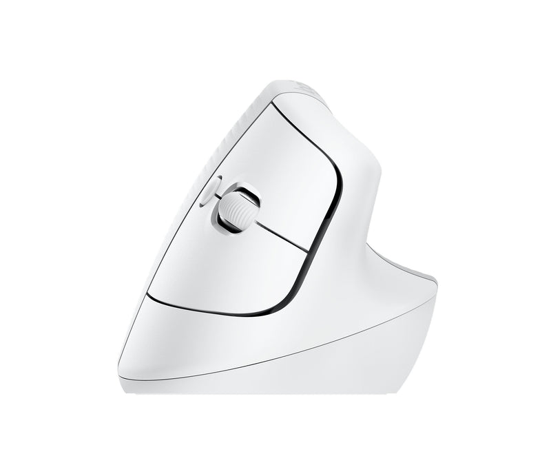 Logitech Lift Mouse Vertical Bluetooth And Wireless USB 4000DPI - 5 Buttons White