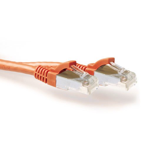 Orange 20 Meter Lszh SFTP CAT.6A Patch Cable Snagless With RJ45 Connectors