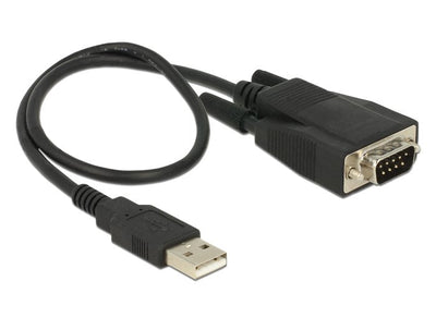 Delock 62958 Adapter USB 2.0 Tipo-a Male 1 X Serial RS-232 DB9 Male With Screws And Tuercas Protection Esd — image 1