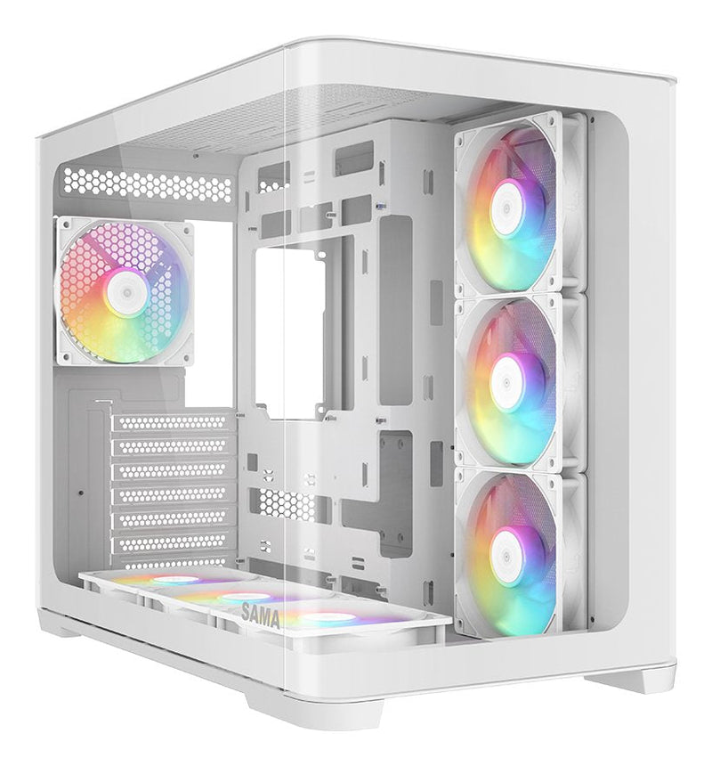 Sama V60 ATX Mid-tower ATX PC Case White Retail