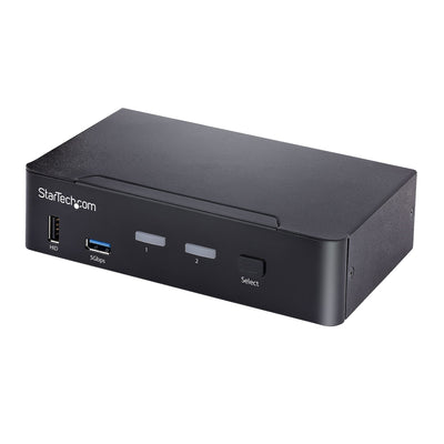 StarTech Switch KVM USB C Type-c, 2 Ports DisplayPort 4K 60HZ, Audio 3,5MM, Hub 4x USB And 2x USB a 3.2 Gen 1  — image 1