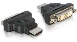 Delock Adapter HDMI a - DVI(24 + 1) St/Bu Black — image 1
