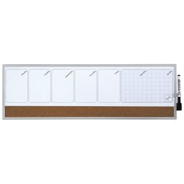 Nobo Planificador Semanal Whiteboard Magnetica Small 585X190MM - Strip Corcho - Almohadillas Adhesivas And Ima — image 1