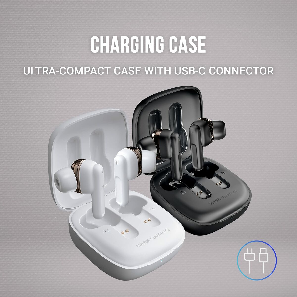 Mars Gaming Headphones With Microphone Mars Gaming Mhibw White