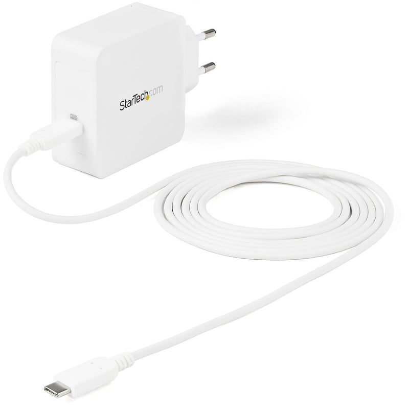 StarTech.com USB C Wall Charger USB C Laptop Charger 60W Pd 6FT/2M Cable Universal Compact Type C Power Adapte