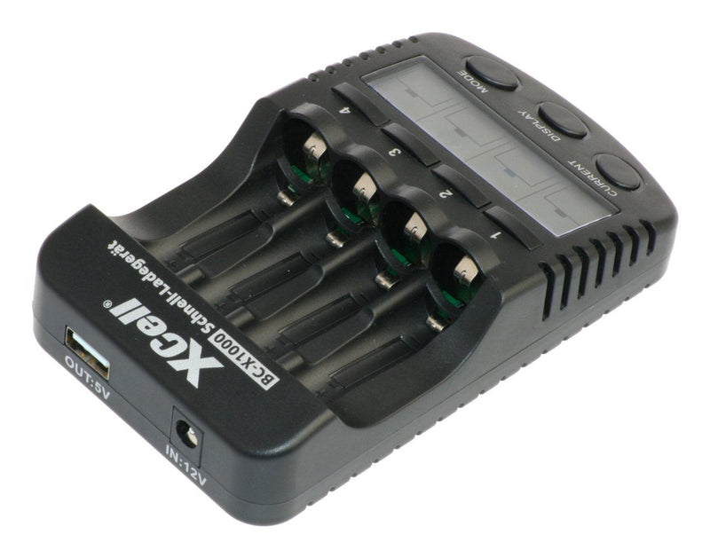 Xcell Charger Schnell BC-X1000 1-4X Aaa, Aa Lcd-display