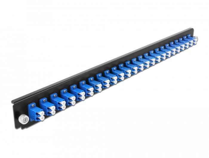 Delock Panel Front Box Of Empalme 19 24 Port Lc Duplex Blue