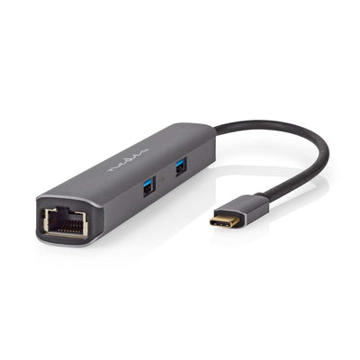 Nedis USB Multi-port-adapter USB 3.2 GEN1 6-IN-1 - Usb-c™ Connector Male Hdmi™ Output RJ45 Connector Female 2x — image 1