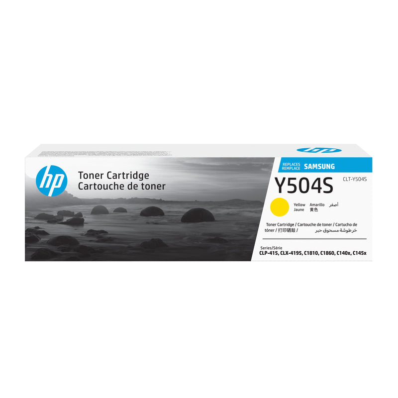 Samsung CLP415 CLX4195 Yellow Genuine Toner - CLT-Y504S SU502A