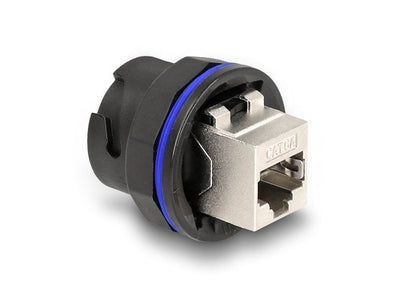 Delock 67048 Connector Recessed RJ45 CAT.6A Black — image 1