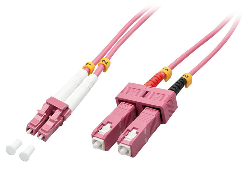 Lindy Cable Fibre Optic Dúplex Lc/Sc OM4 10M 50/125ÆM Multimode