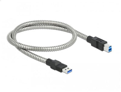 Delock USB Cable 3.2 Gen 1 Type a - Type B Printer M/M With Cover Metálica 0,5M — image 1
