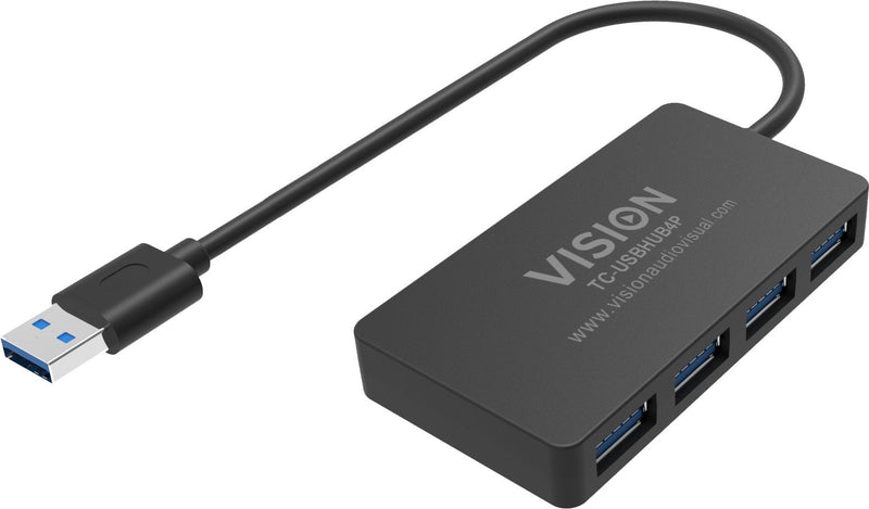 Hub Concentrador USB 3.0 4 Ports 4 X Ports USB 3.0 5Gbps Cable 30CM Black