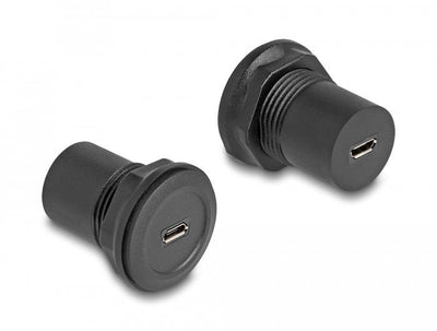 Delock 66743 Connector USB 2.0 Type Micro-b a USB 2.0 Type Micro-b Integrado Black — image 1