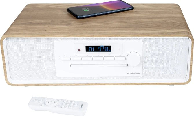 Thomson Micro Sound System Bt Radio Fm/Cd/MP3/USB 50W White MIC301IBT