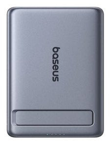 Picogo AM31 QI2 Ultra-mini Magnetic Power Bank With Kickstand 5000MAH 20W Space Grey ( + Braided USB Cable -c  — image 1