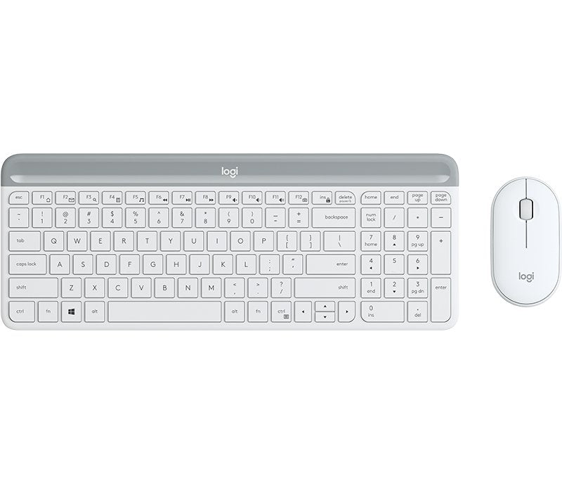 Logitech Keyboard German MK470 Mouse Included USB Qwertz White