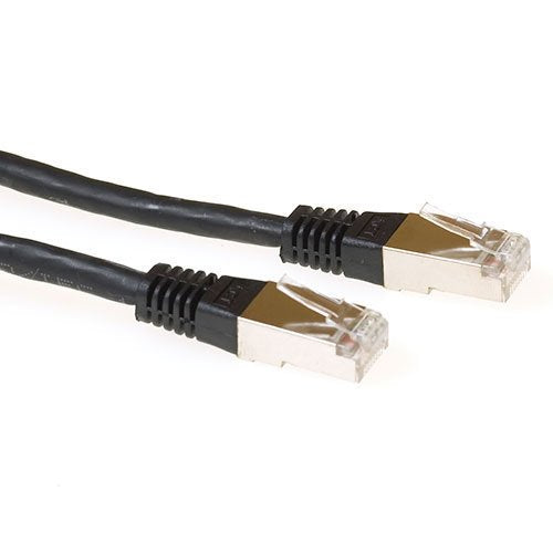 Black 10 Meter Lszh SFTP CAT.6A Patch Cable With RJ45 Connectors