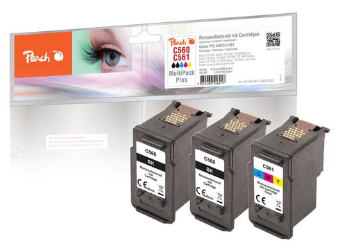 Peach Cartridge Canon PG-560 CL-561 Multipackplus Remanufactured — image 1